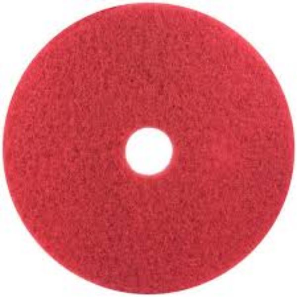 Picture of SINGLE 3M 16" ROUND BUFFER PAD (RED)