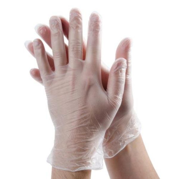Picture of CTN 1000 CLEAR VINYL POWDER FREE GLOVES (M)