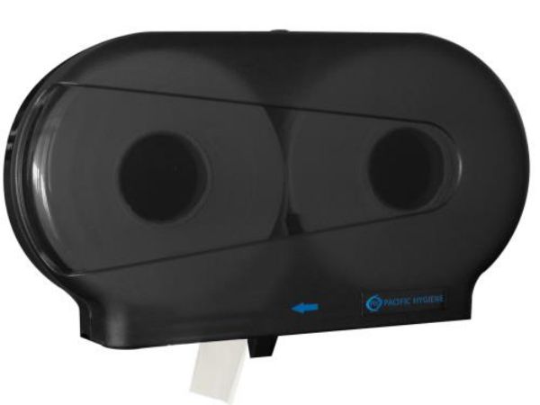 Picture of PACIFIC DOUBLE JUMBO TOILET ROLL DISPENSER (BLACK)