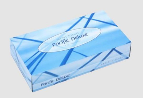 Picture of BOX 48 X 100S PACIFIC DELUXE 2PLY FACIAL TISSUES (RECTANGLE)