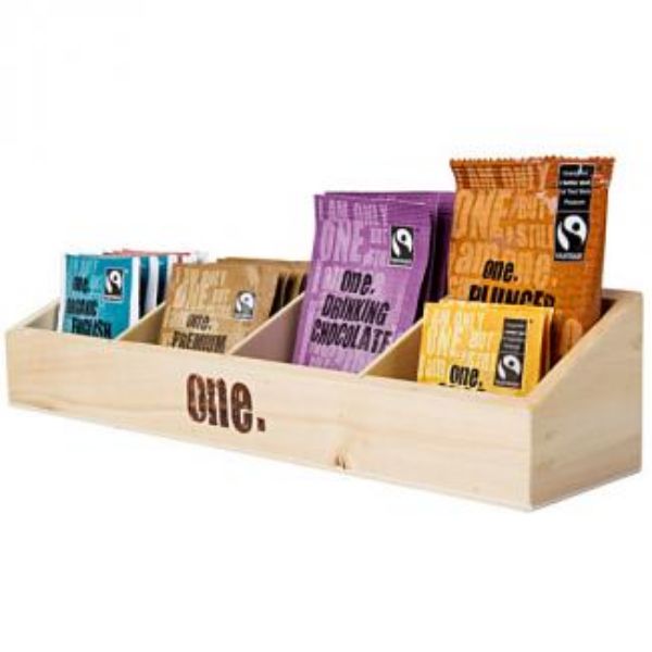 Picture of FOUR COMPARTMENT BEVERAGE DISPLAY TRAY FOR FAIR TRADE