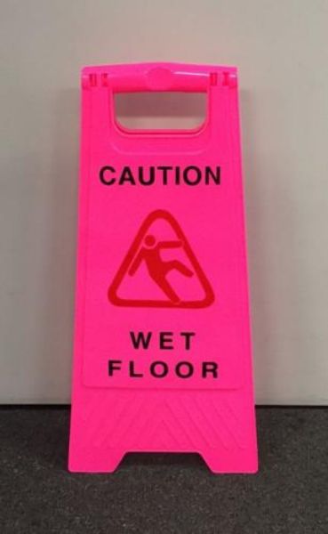 Picture of CAUTION WET FLOOR SIGN (PINK)