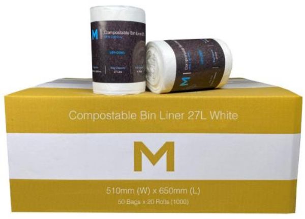 Picture of ROLL OF 50  X 27L MPH COMPOSTABLE BIN LINERS