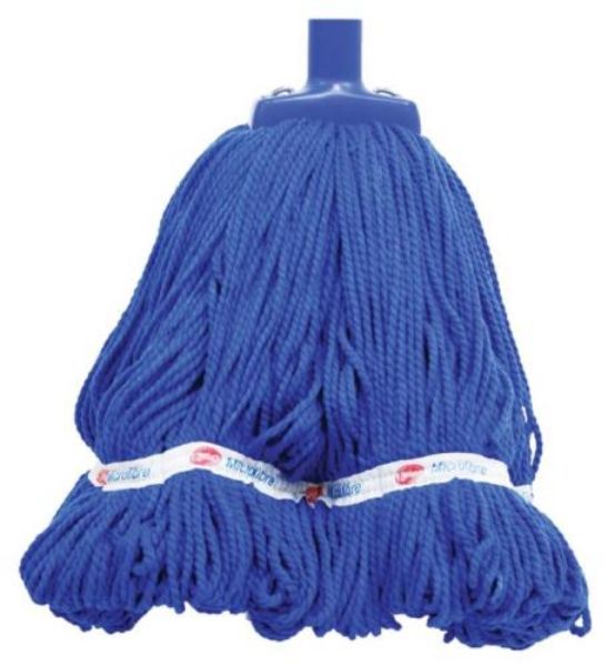 Picture of MICROFIBRE LOOP SCREW ON MOP HEAD 400G (BLUE)