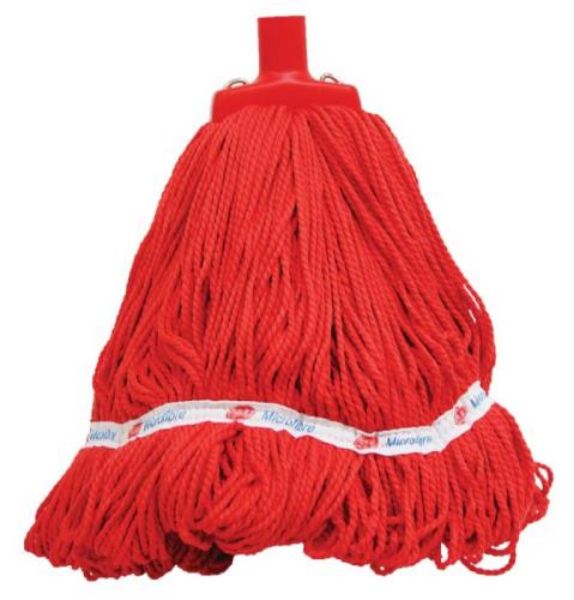 Picture of MICROFIBRE LOOP SCREW ON MOP HEAD 400G (RED)