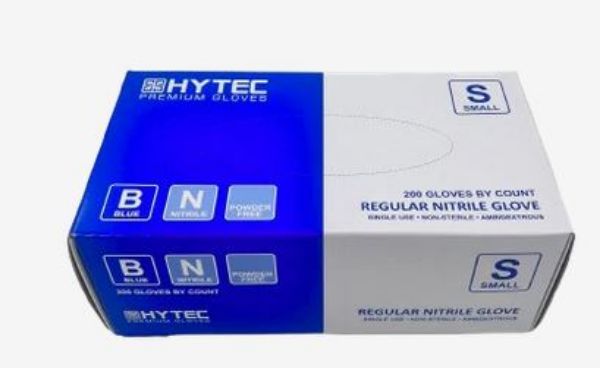 Picture of CTN 2000 BLUE REGULAR NITRILE POWDER FREE GLOVES (S)