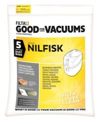 Picture of PKT OF 5 FILTA MICROFIBRE VACUUM BAGS NILFISK GD1000 SERIES
