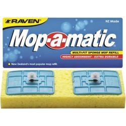 Picture of SINGLE BLUE 2 PIN REFILL SPONGE FOR RAVEN MOP-A-MATIC