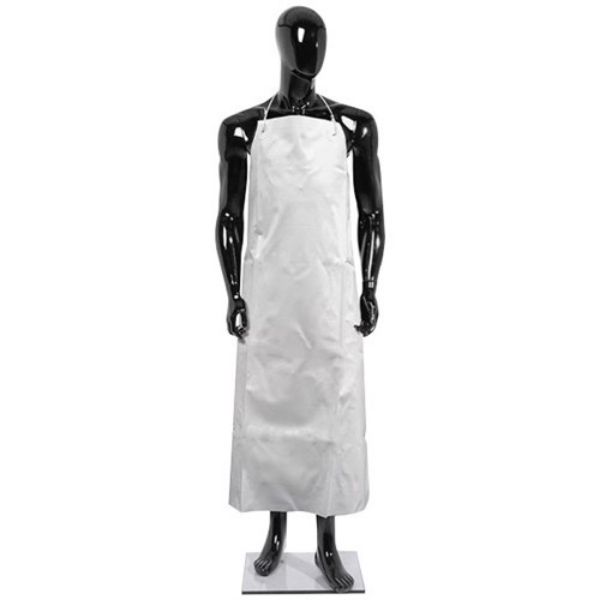 Picture of SINGLE LYNN RIVER PVC APRON WITH TIES (WHITE)