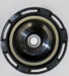 Picture of 58MM CAP WITH D15 PRESS-FIT VENT FITTED, BLACK (FACTORY USE)