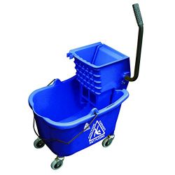 Picture of BROWNS 30L PRESS OPERATED MOP BUCKET (BLUE)