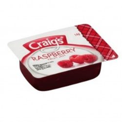 Picture of TRAY OF 75 X 14G PORTIONS CRAIGS - RASPBERRY JAM