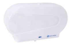 Picture of PACIFIC DOUBLE JUMBO TOILET ROLL DISPENSER (WHITE)