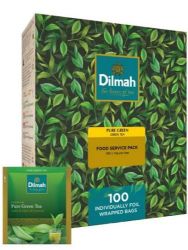 Picture of BOX OF 100 DILMAH GREEN PURE ENVELOPED TEA BAGS