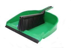 Picture of BROWNS GO CLEAN MONSTA BLACK & GREEN LARGE DUST PAN SET