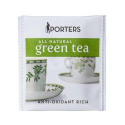 Picture of BOX OF 200 PORTERS HERBAL GREEN ENVELOPED TEA BAGS