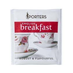 Picture of BOX OF 200 PORTERS ENGLISH BREAKFAST ENVELOPED TEA BAGS