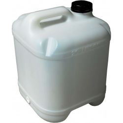 Picture of 20L CUBE UNPIERCED JERRYCAN (WHITE) - CAPS INCLUDED