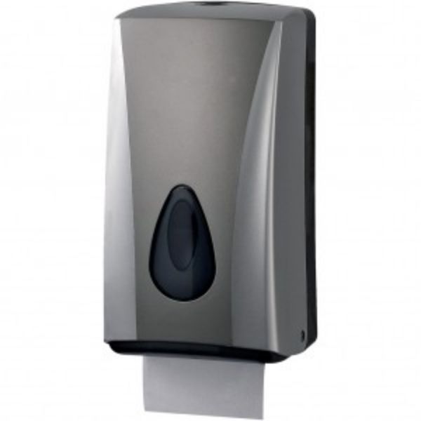 Picture of PREMIER 2 ROLL & INTERLEAVE TOILET TISSUE DISPENSER (SILVER)