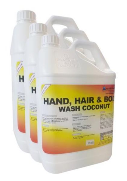 Picture of 3 X 5L HAND, HAIR & BODY WASH - COCONUT CRUSH