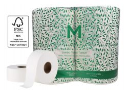 Picture of BALE 8 X 300M MPH RECYCLED 2PLY JUMBO TOILET TISSUE