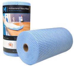 Picture of CTN 4 ROLLS MPH WAVY WIPES HEAVY DUTY BLUE
