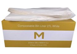 Picture of CTN OF 1200 X 27L MPH COMPOSTABLE BIN LINER FLAT PACK