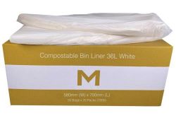 Picture of CTN OF 1000 X 36L MPH COMPOSTABLE BIN LINER FLAT PACK
