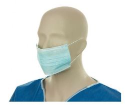 Picture of PKT OF 50 3PLY EARLOOP FACE MASKS BLUE