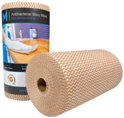 Picture of CTN 4 ROLLS MPH WAVY WIPES HEAVY DUTY BROWN