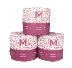 Picture of BOX 48 X 400S ROLLS MPH 2PLY LUXURY TOILET TISSUE(INDV WRAP)