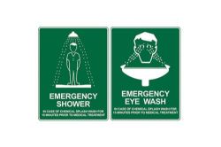 Picture of EMERGENCY SHOWER AND EYE WASH LOCATION SIGN