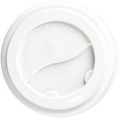 Picture of CARTON OF 1000 LIDS FOR 8OZ PAPER CUPS WHITE
